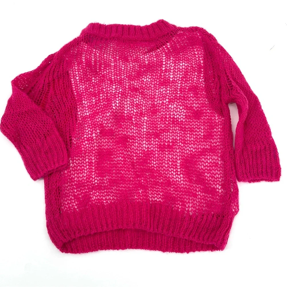 DIESEL KIDS NWT PERFORATED KNIT KORANGE CREW-NECK SWEATER